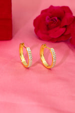Golden Zircon Enchant Earring