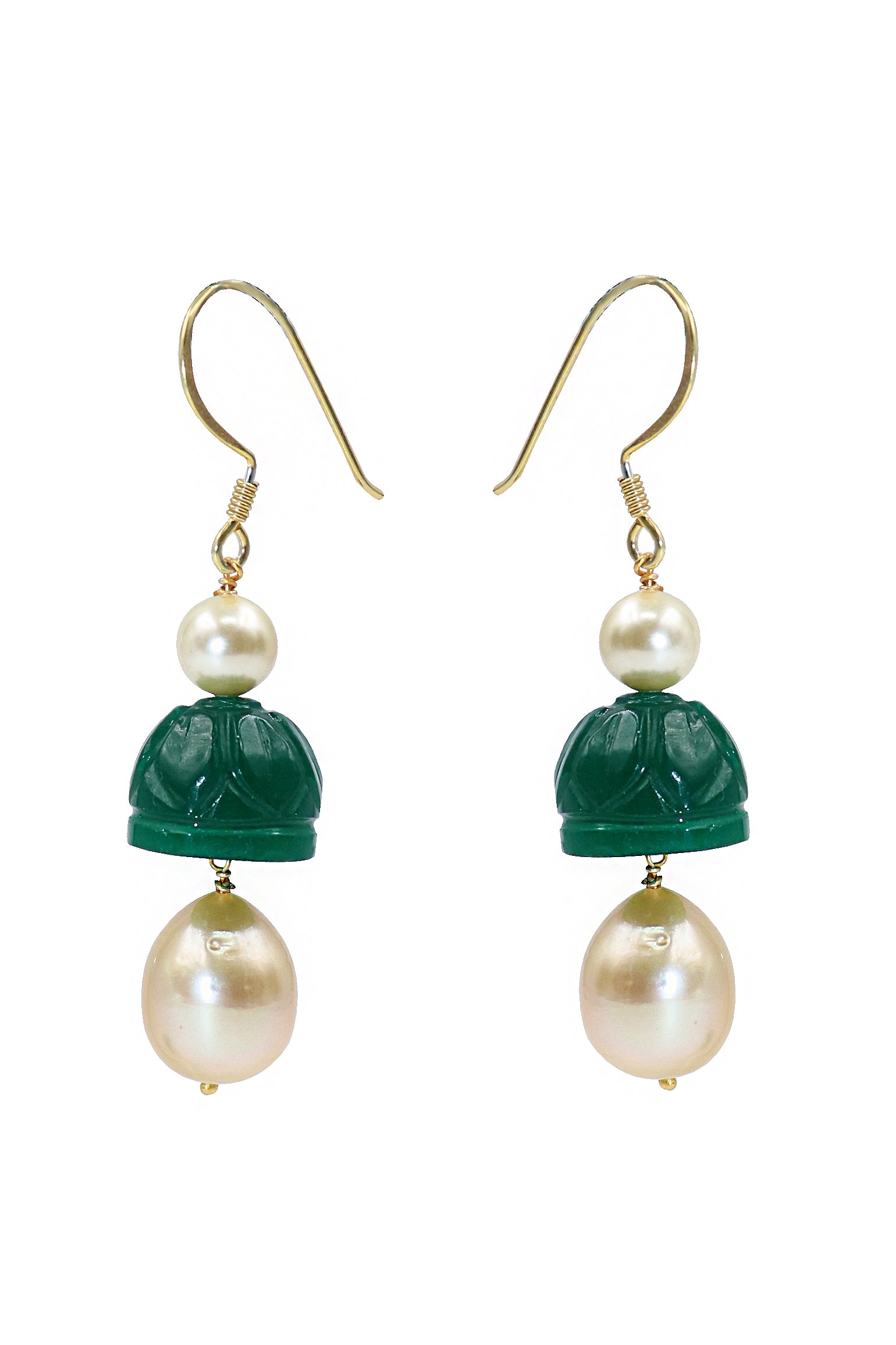 Handcrafted Carved Gemstone Earrings – Timeless Jewelry for Women