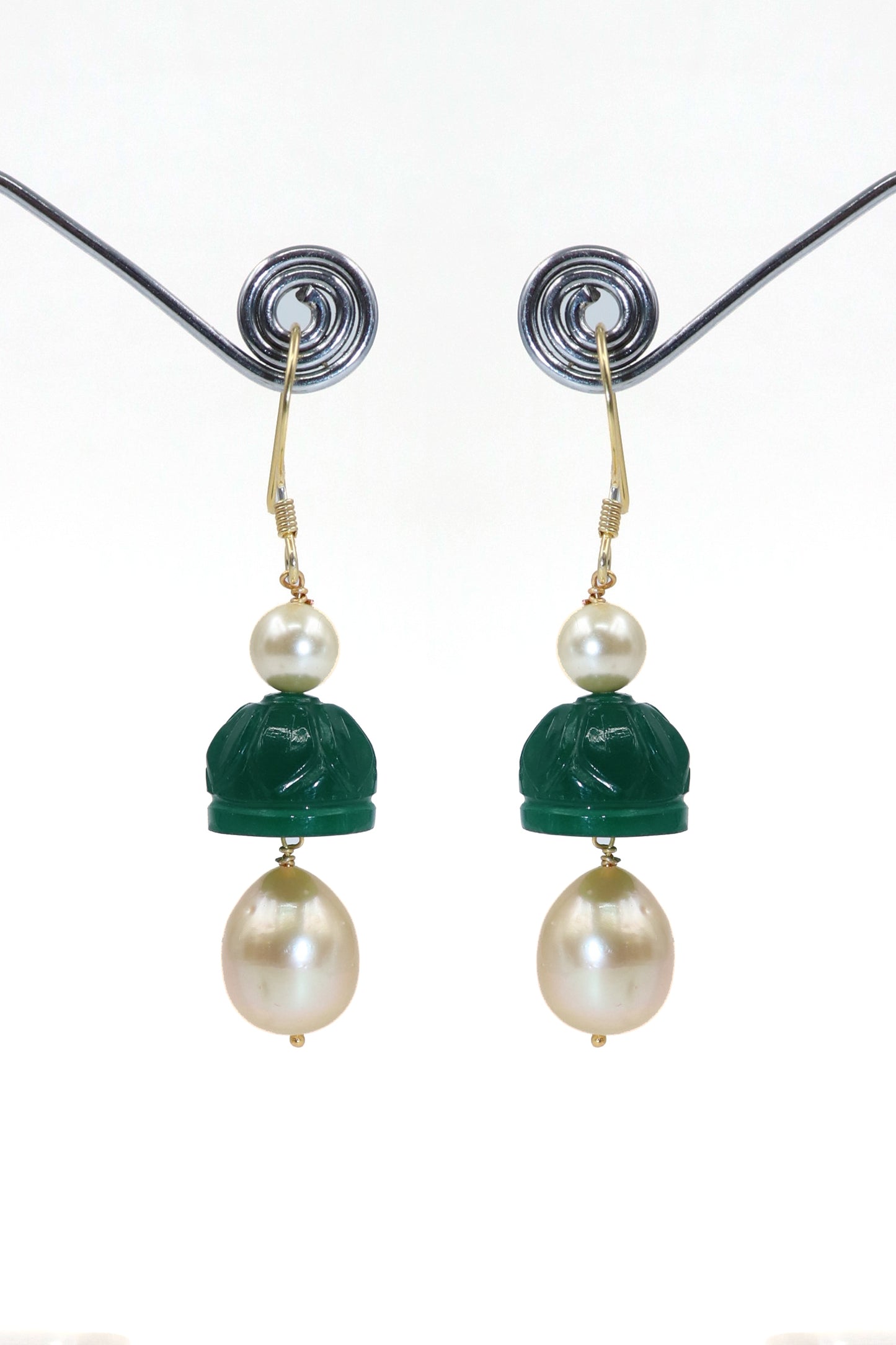 Handcrafted Carved Gemstone Earrings – Timeless Jewelry for Women