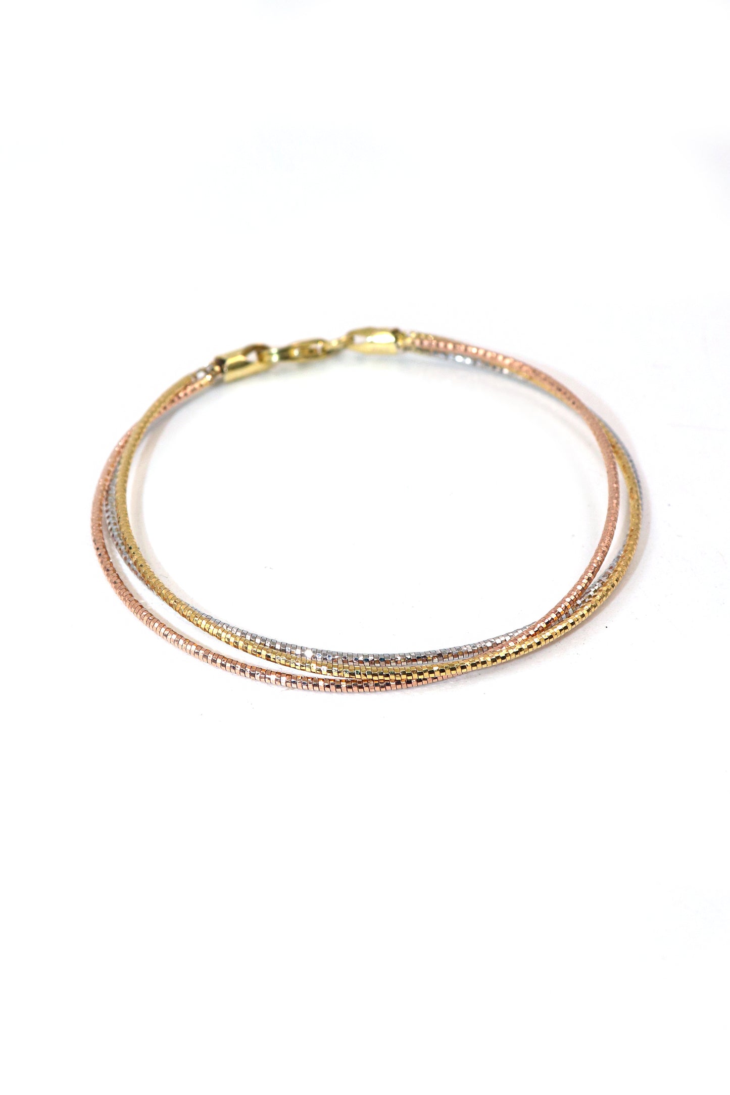 Gold-Plated Italian Chain Bracelet with Sleek and Stylish Design