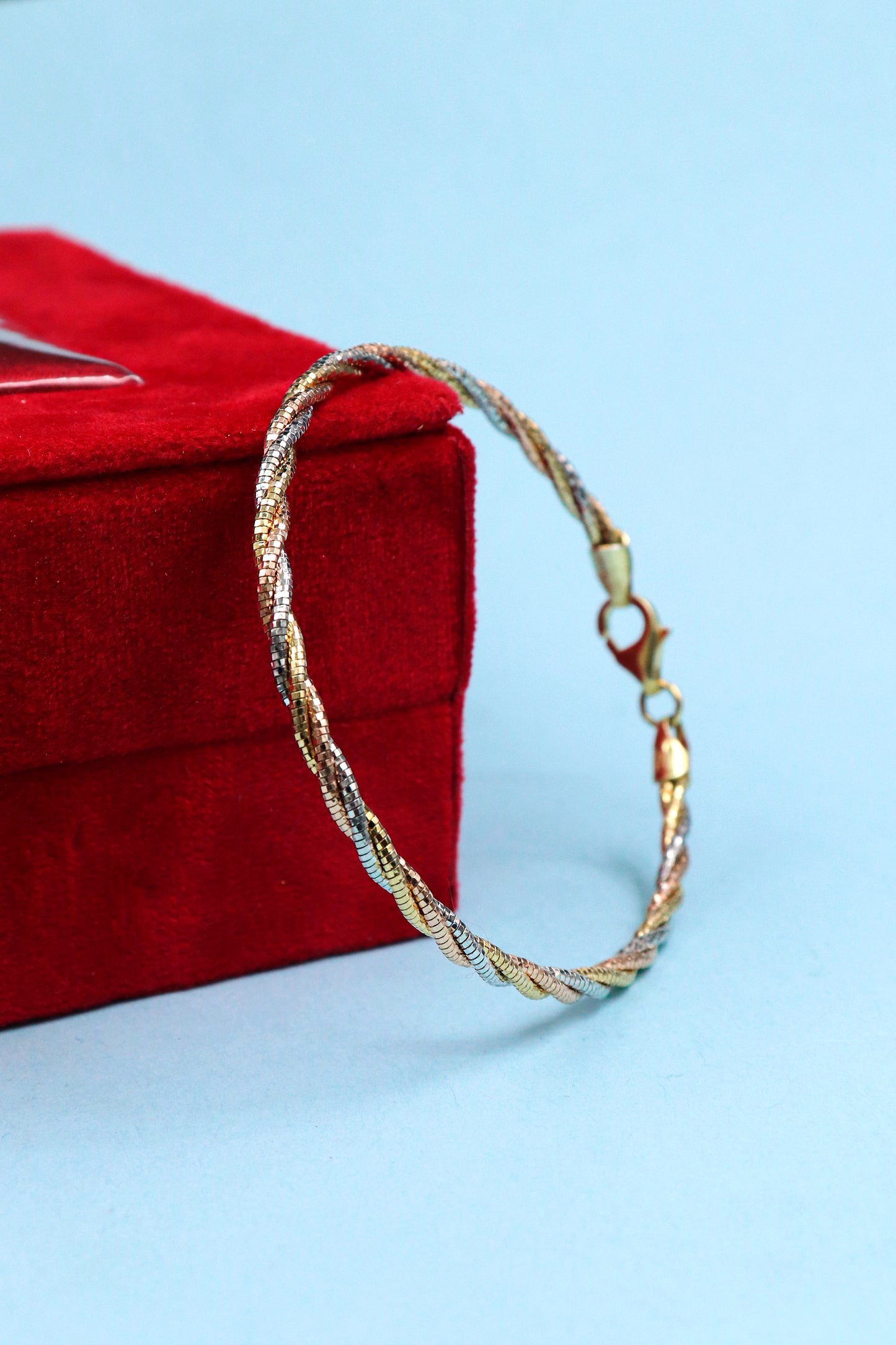 Rose Gold-Plated Italian Chain Bracelet with Premium Finish