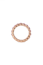 Rose Gold Plated Gemstone Daily Wear Ring Band