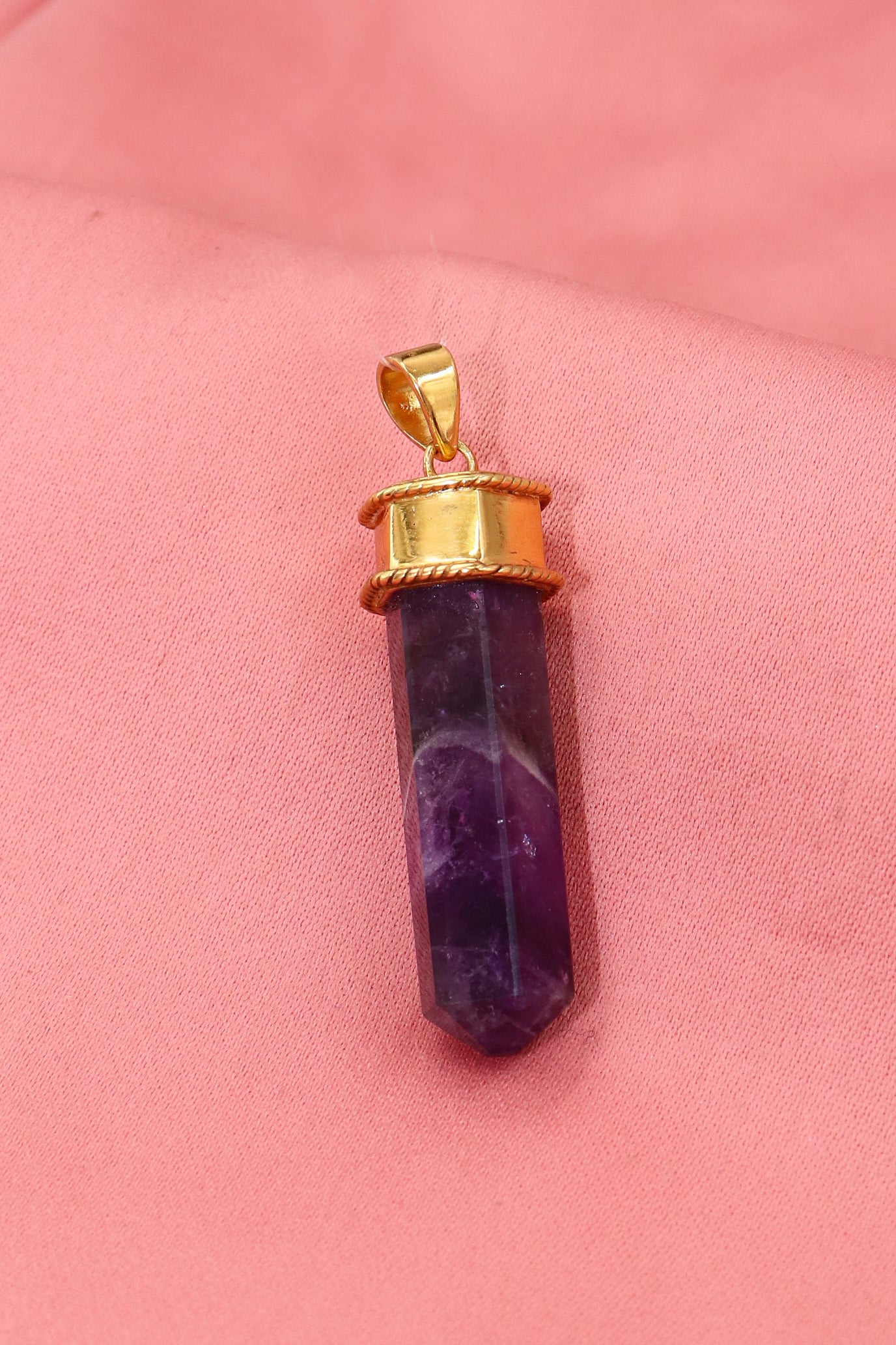 Amethyst Pencil Pendant