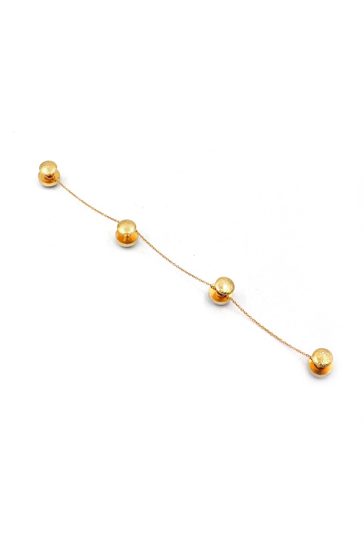 Traditional Gold Plated enamel button mans jewellery