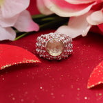 Radiant Lemon Quartz Solitaire Ring