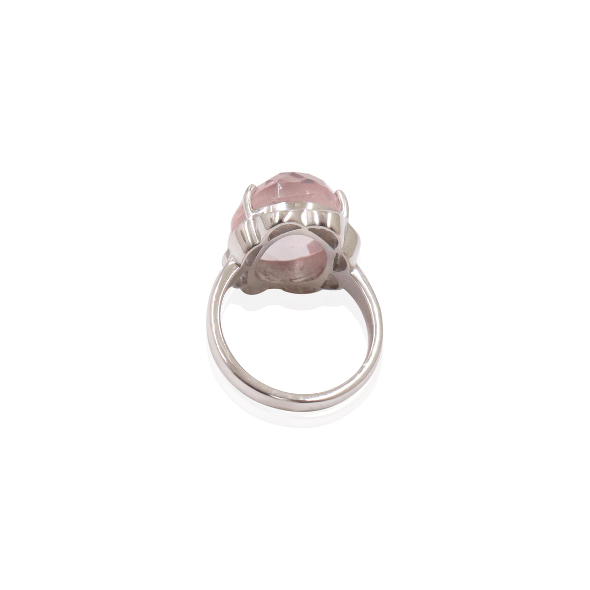 Blush Pink Rose Quartz Ring