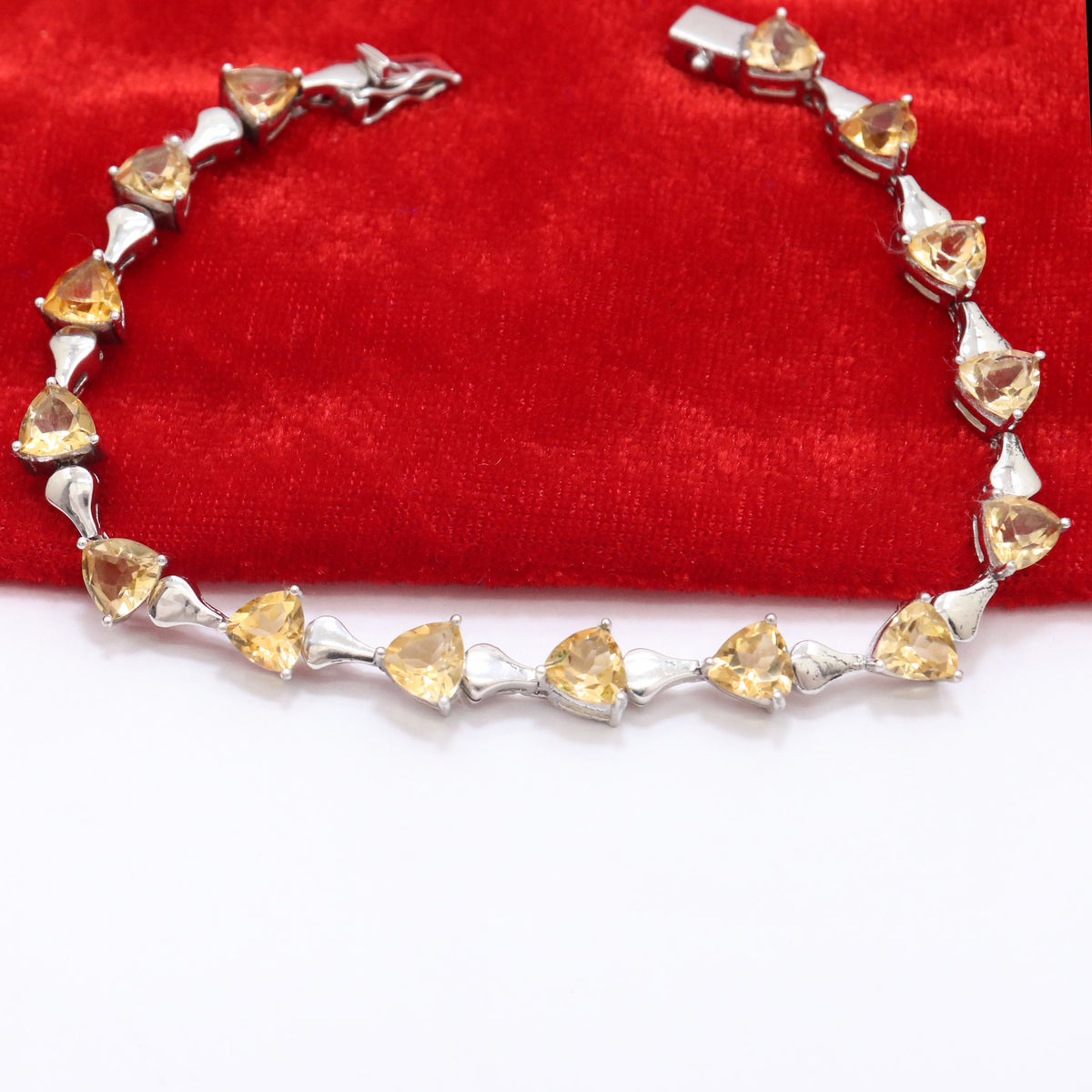 Sunny Citrine Link Bracelet