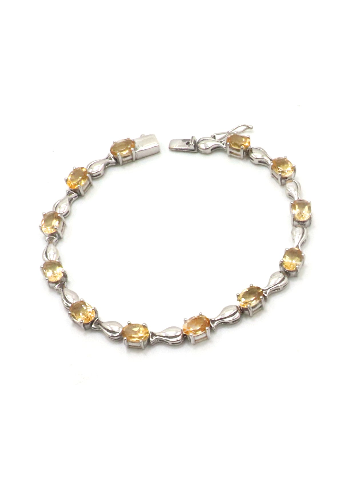 Delicate Citrine Gemstone Bracelet