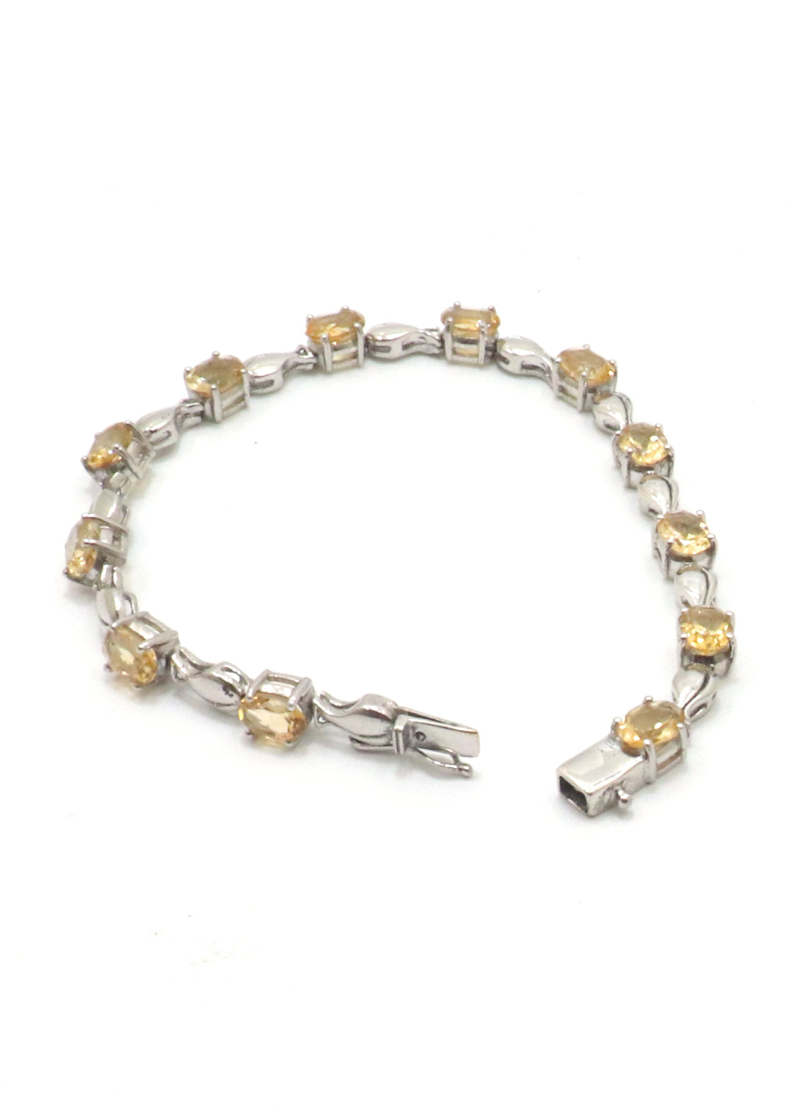 Delicate Citrine Gemstone Bracelet