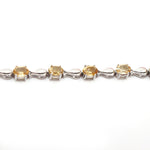 Delicate Citrine Gemstone Bracelet