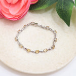 Delicate Citrine Gemstone Bracelet