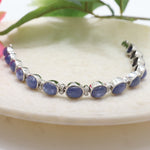 Exquisite Tanzanite & CZ Tennis Bracelet