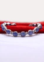 Exquisite Tanzanite & CZ Tennis Bracelet
