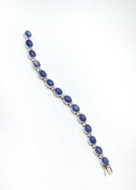 Exquisite Tanzanite & CZ Tennis Bracelet