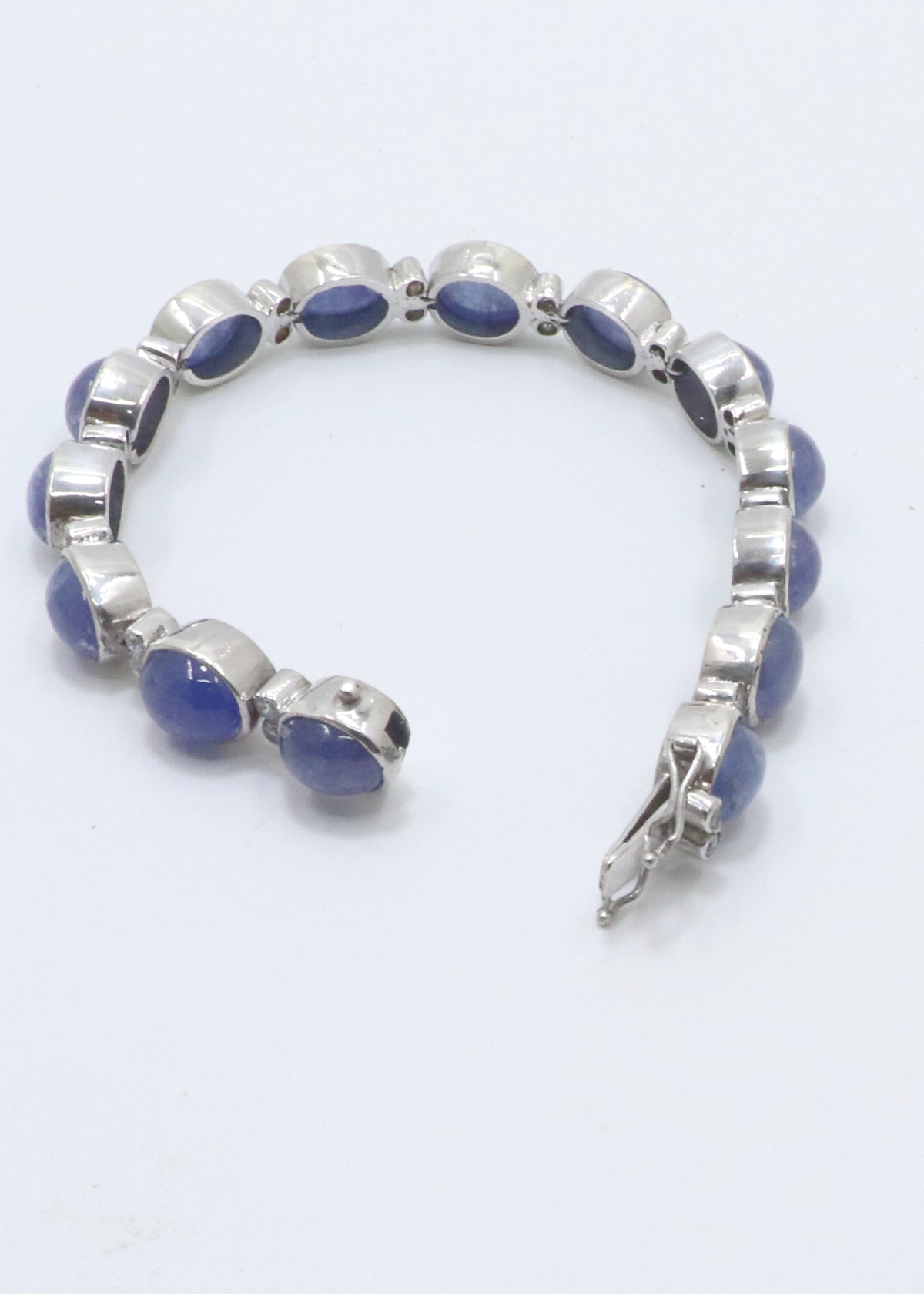 Exquisite Tanzanite & CZ Tennis Bracelet