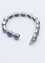 Exquisite Tanzanite & CZ Tennis Bracelet