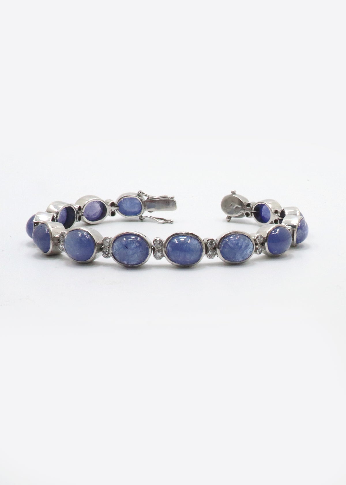 Exquisite Tanzanite & CZ Tennis Bracelet
