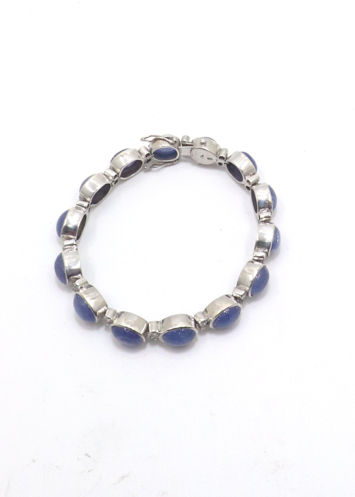 Exquisite Tanzanite & CZ Tennis Bracelet
