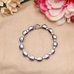 Exquisite Tanzanite & CZ Tennis Bracelet