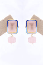 Rose Quartz Meena Earrings