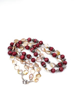 Ruby & Pearl Royale Beaded Necklace