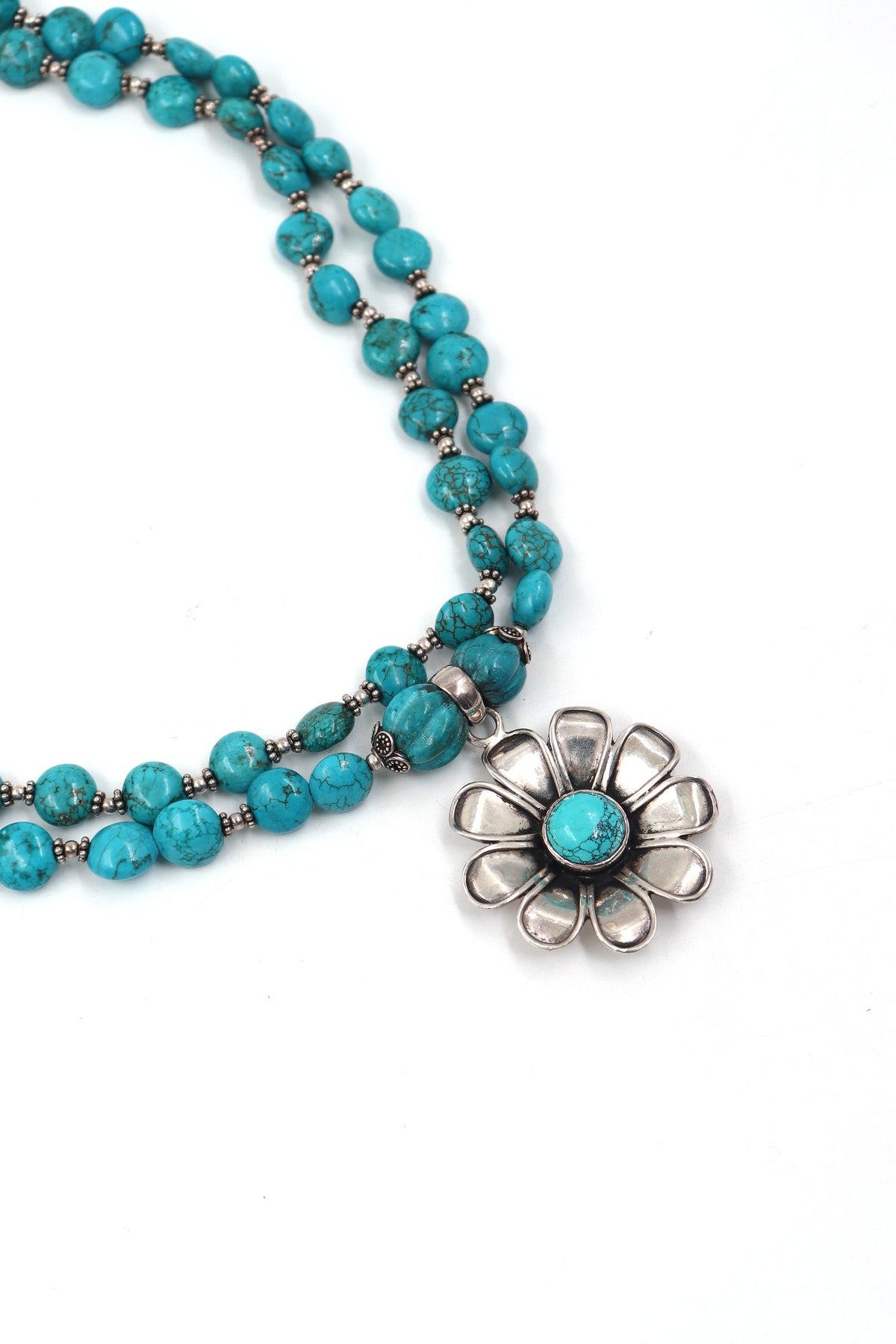 Turquoise Pendant Regal Necklace