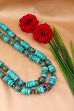 Turquoise Gemstone Regal Necklace
