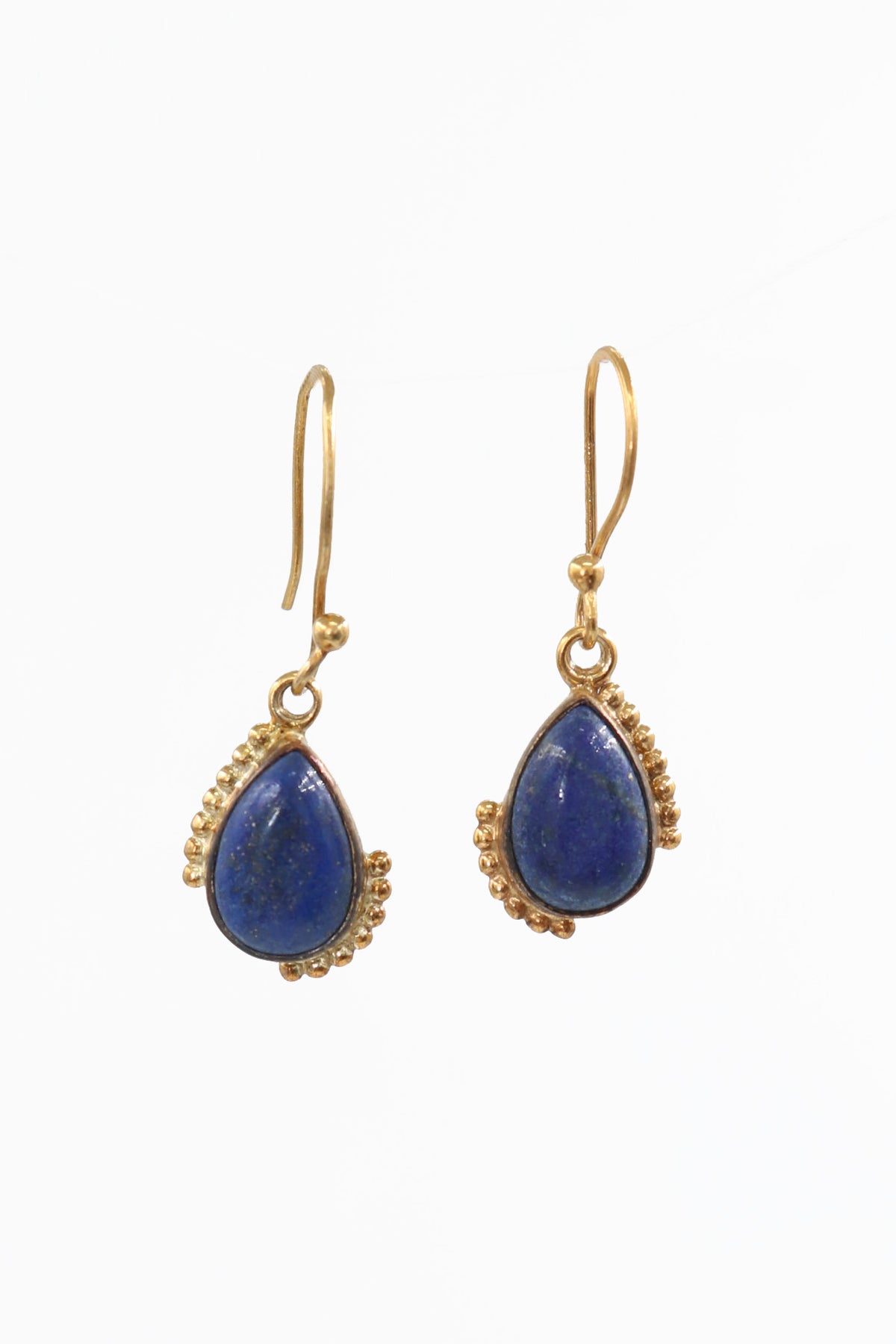 Lapis Sovereign Dangle Gold Earring