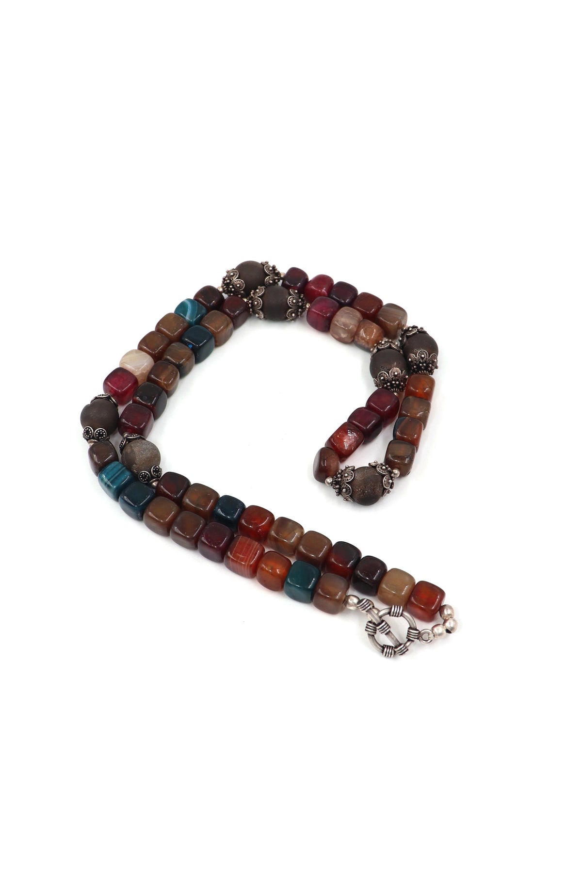 Agate & Druzy Majesty Beaded Necklace