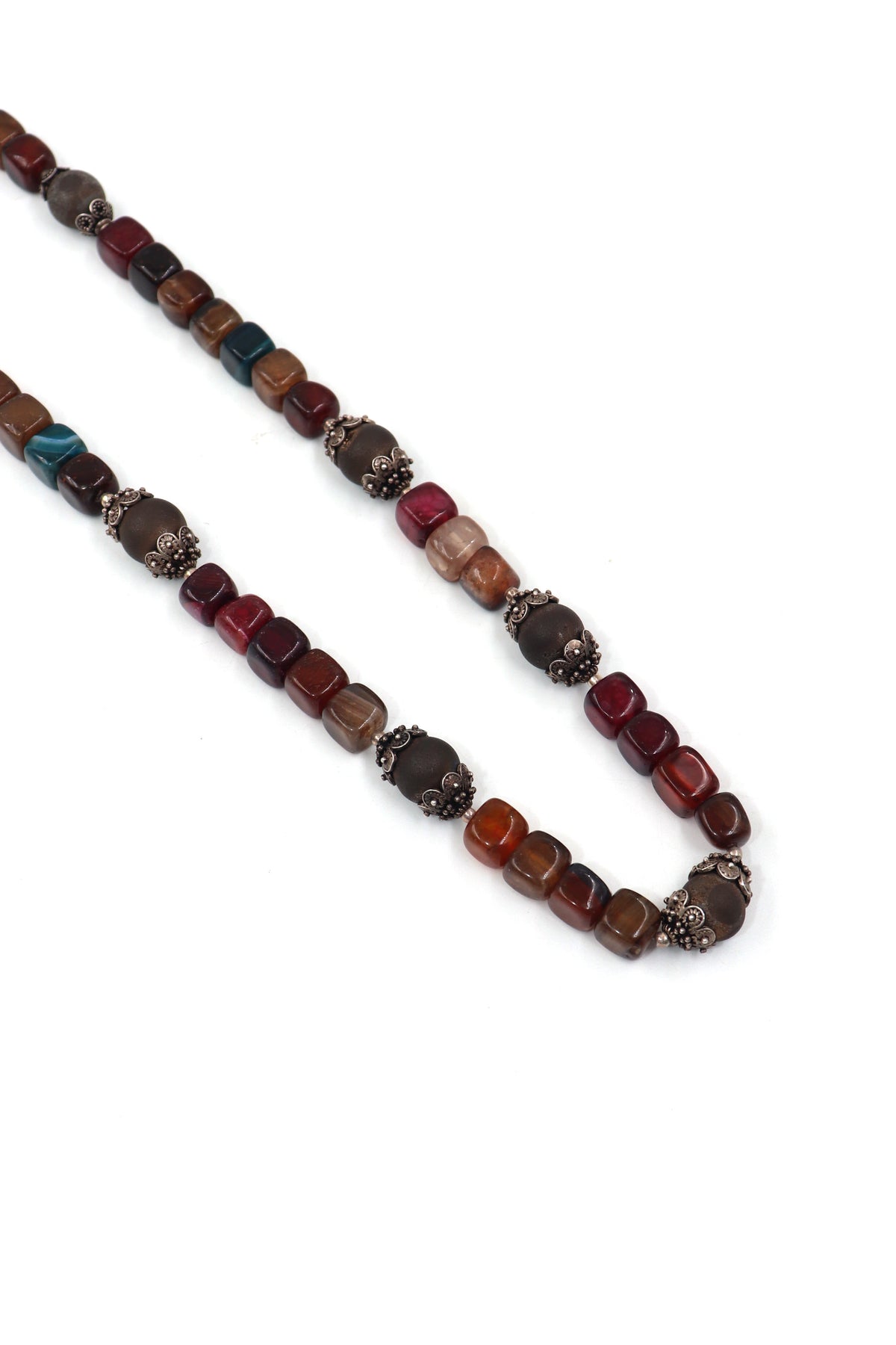 Agate & Druzy Majesty Beaded Necklace