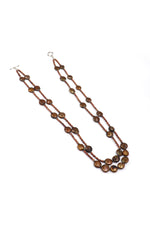 Brown Pearl Noble Coin Necklace