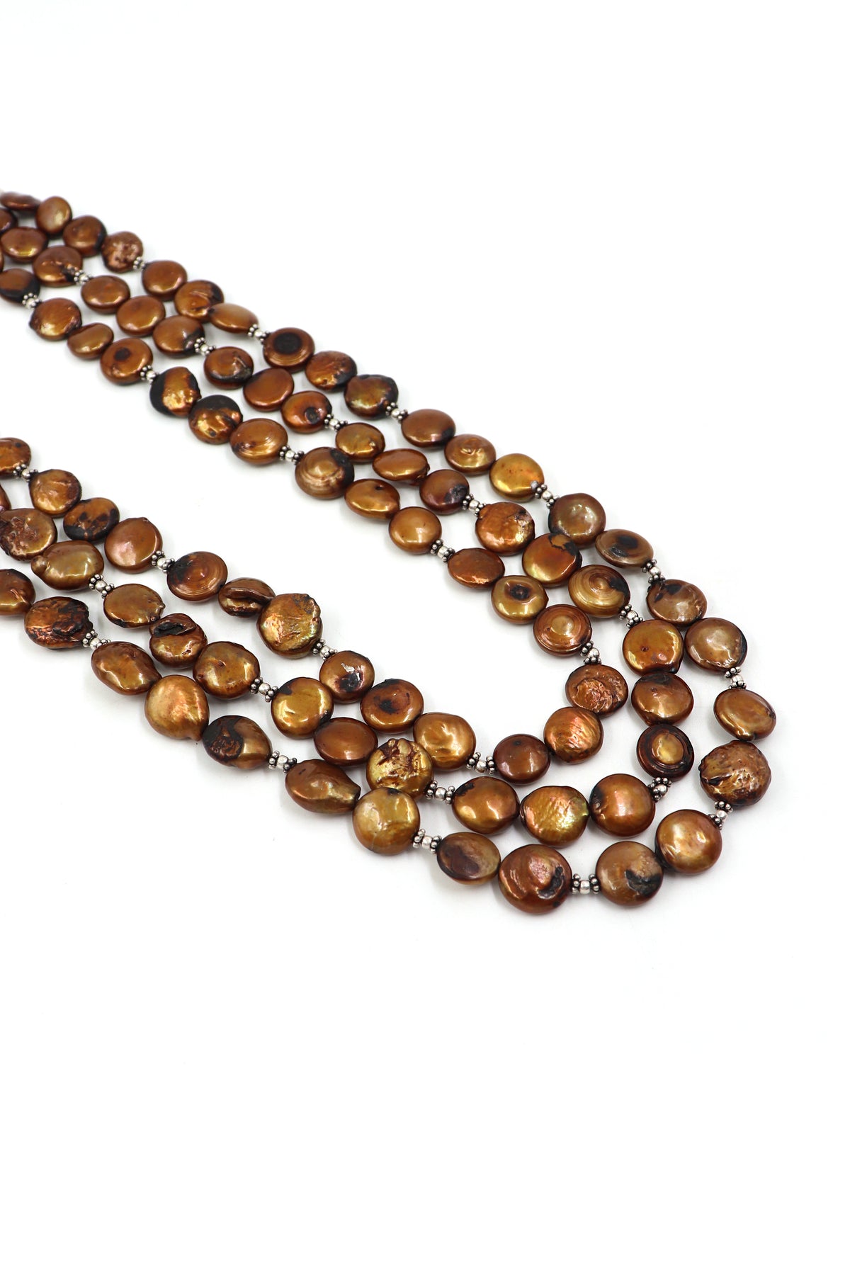 Brown Pearl Classic Coin Necklace