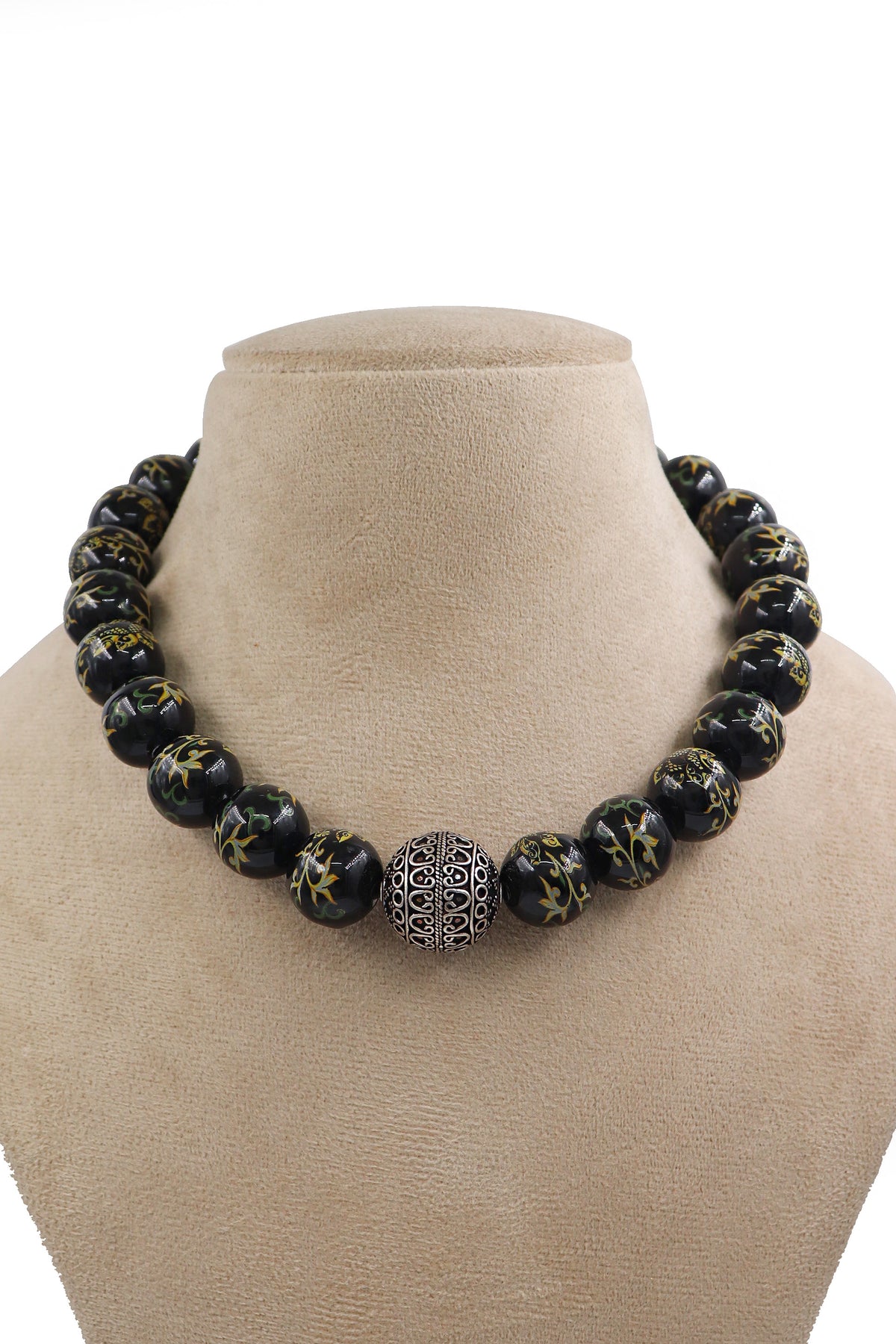 Onyx Majesty Beaded Necklace