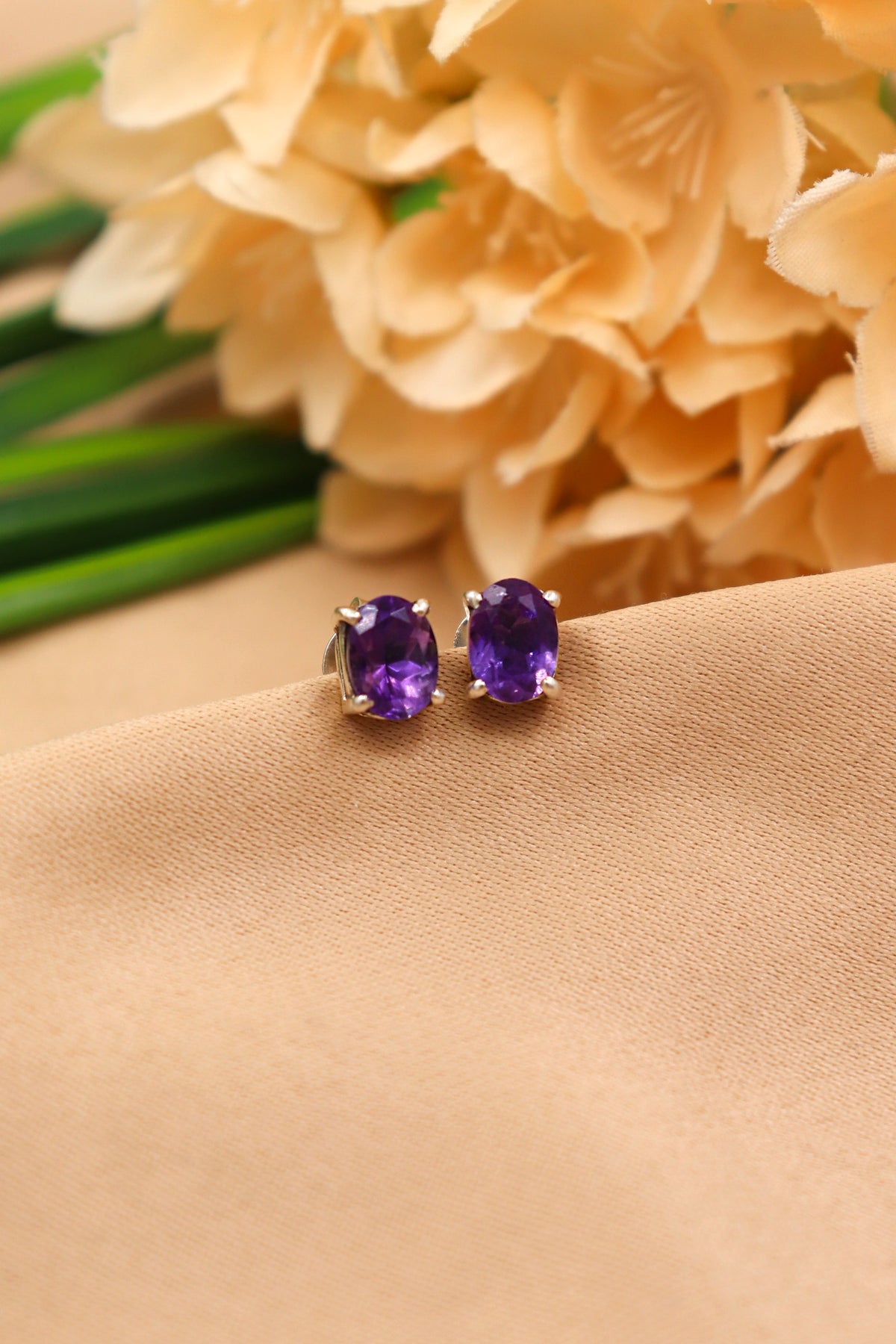 Amethyst Royal Stud Earring