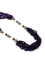 Amethyst & Pearl Regal Necklace
