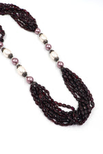 Garnet & Pearl Royal Necklace