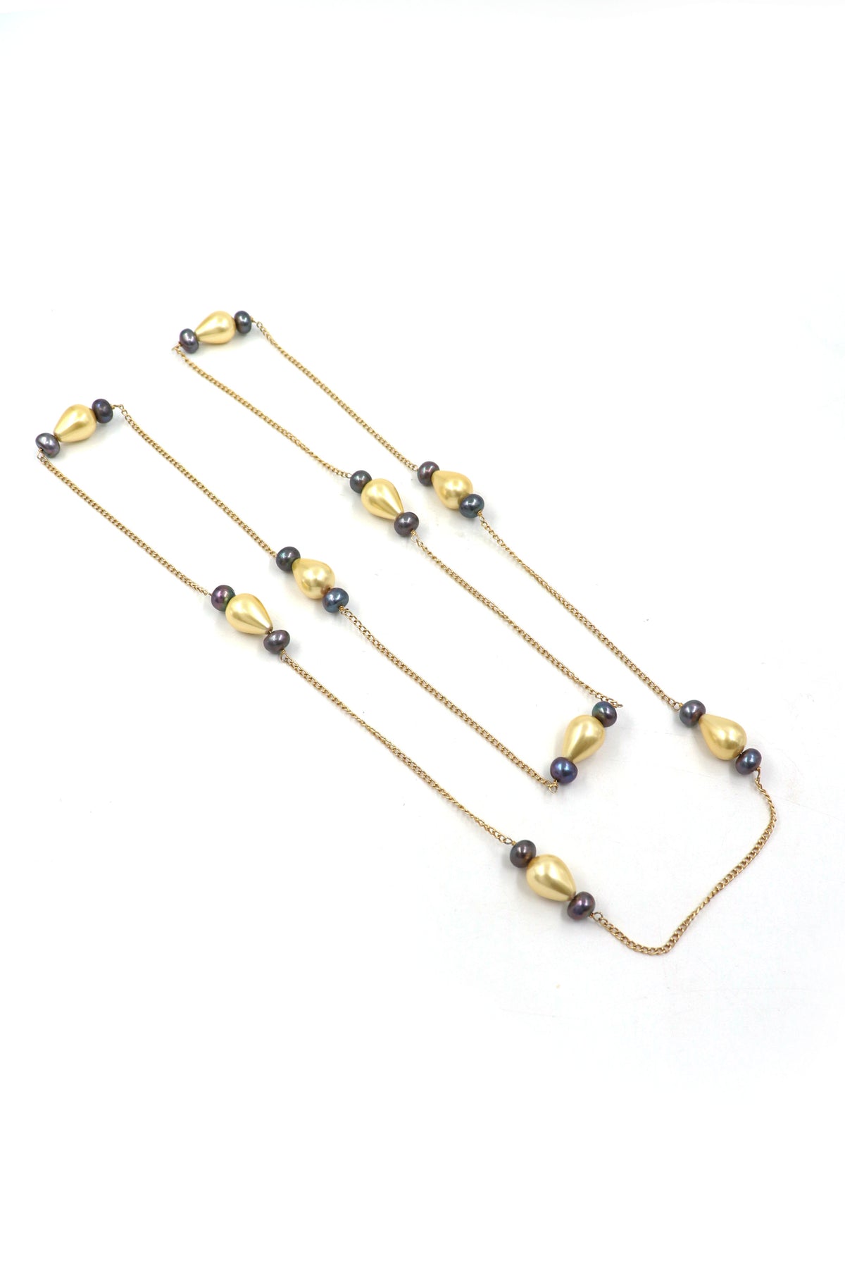 Golden Pearl Sovereign Necklace