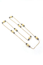 Golden Pearl Sovereign Necklace