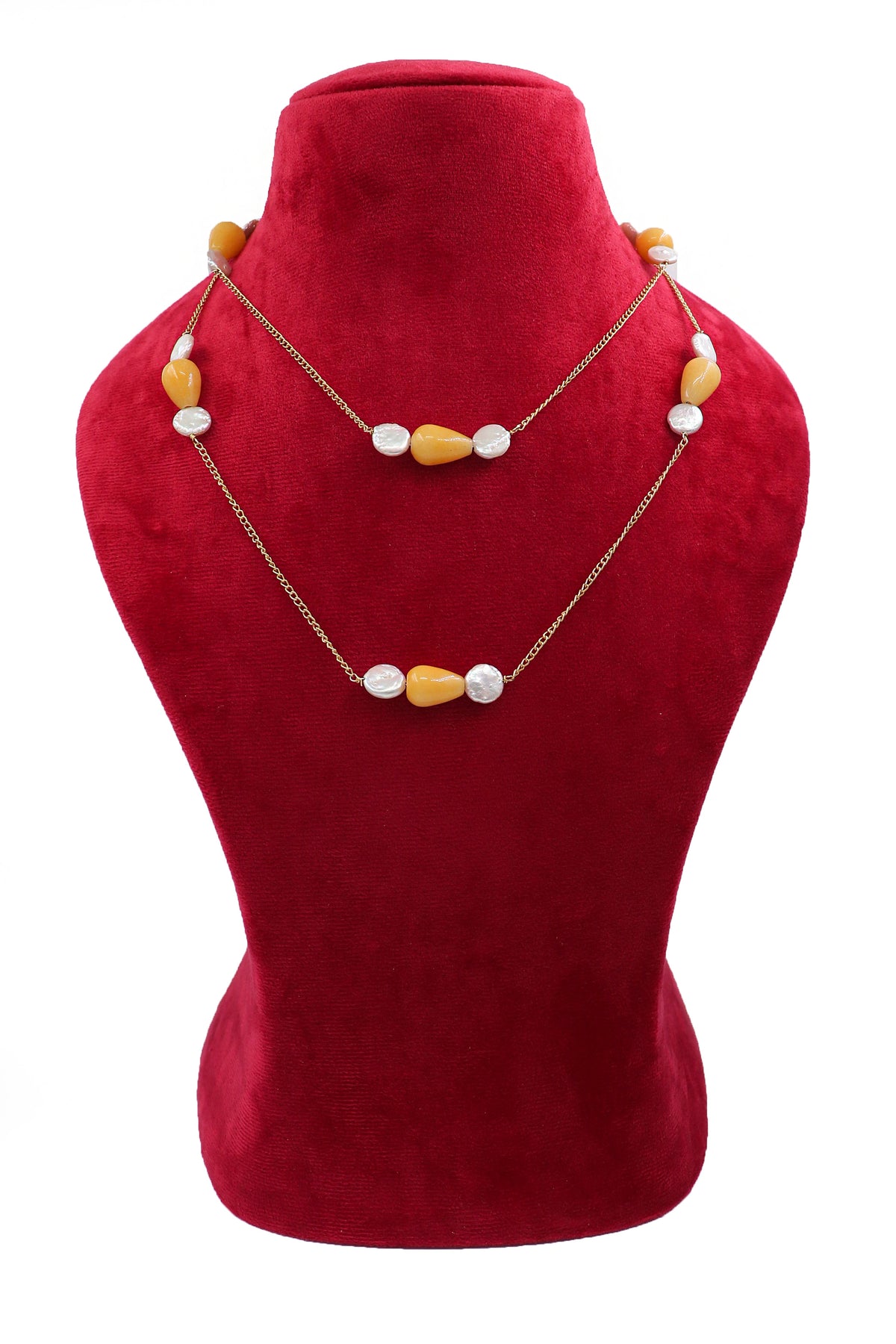 Green & Pink Quartz Majestic Chain Necklace