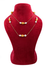 Green & Pink Quartz Majestic Chain Necklace