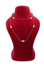 Titanium & Yellow Pearl Noble Necklace