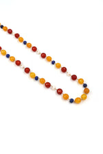 Lapis & Carnelian Royale Beaded Necklace