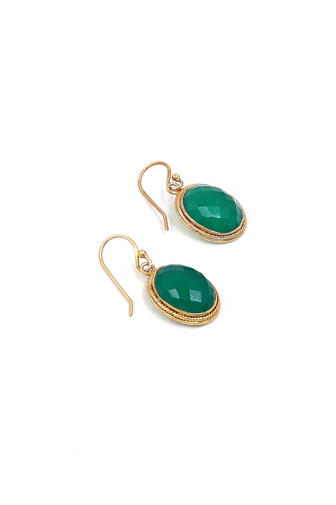 Onyx Royalty Gold Hook Earring