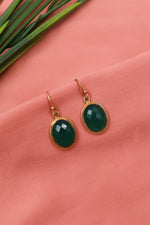 Onyx Royalty Gold Hook Earring
