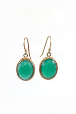 Onyx Royalty Gold Hook Earring