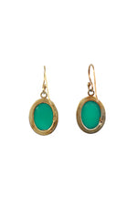 Onyx Royalty Gold Hook Earring