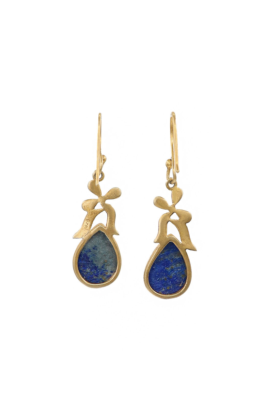 Lapis Majesty Gold Dangle Earring