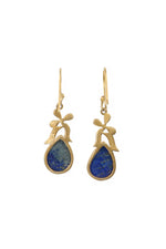 Lapis Majesty Gold Dangle Earring