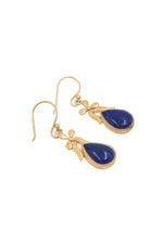 Lapis Majesty Gold Dangle Earring