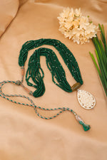 White Coral & Onyx Regal Necklace